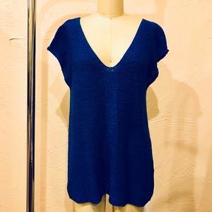 Sexy Open Back V Neck Sweater Tunic/Top